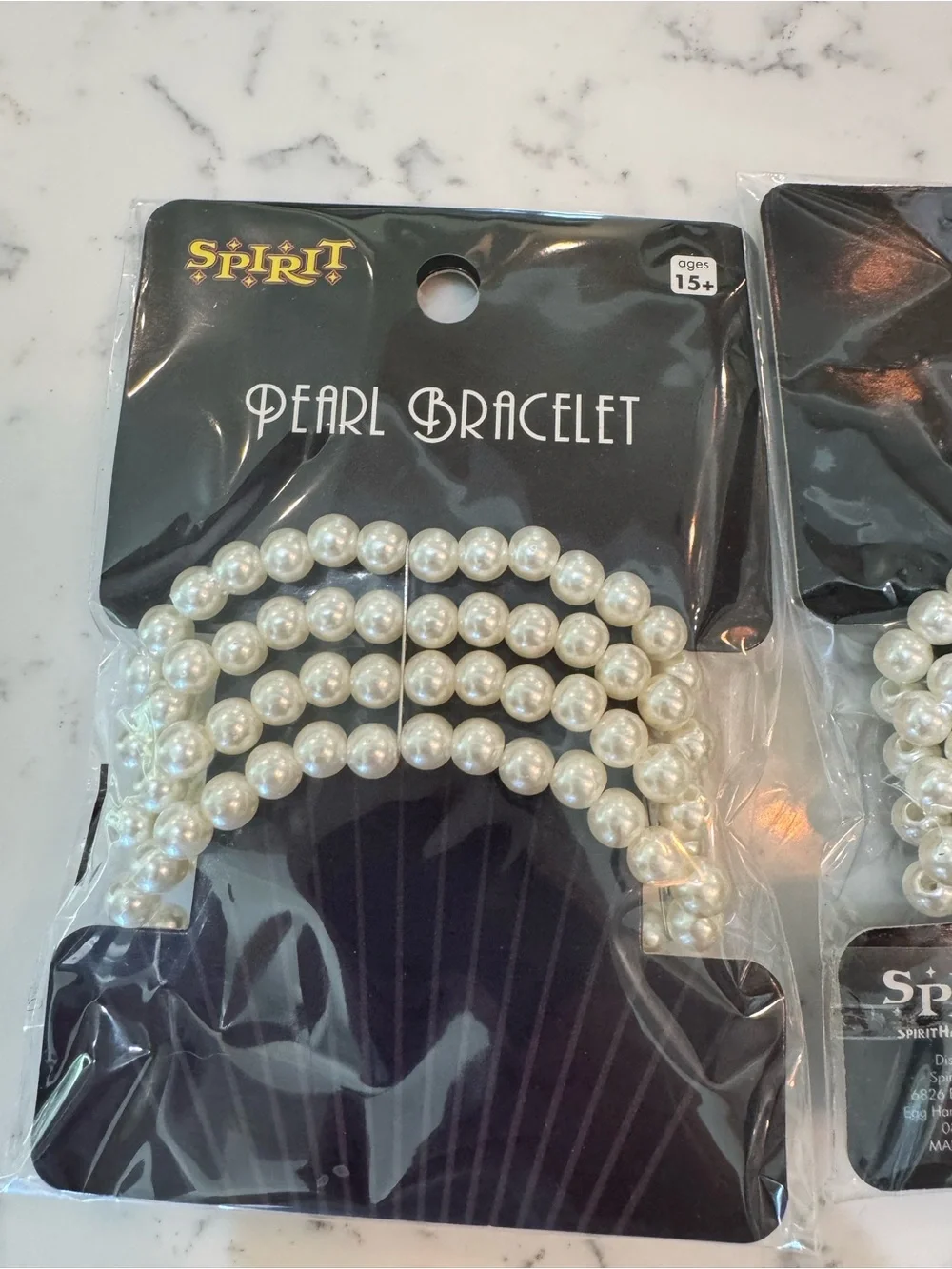 💃🏻1920s Flapper Costume Accessory Lot Spirit Pearls Boa Gloves Headband